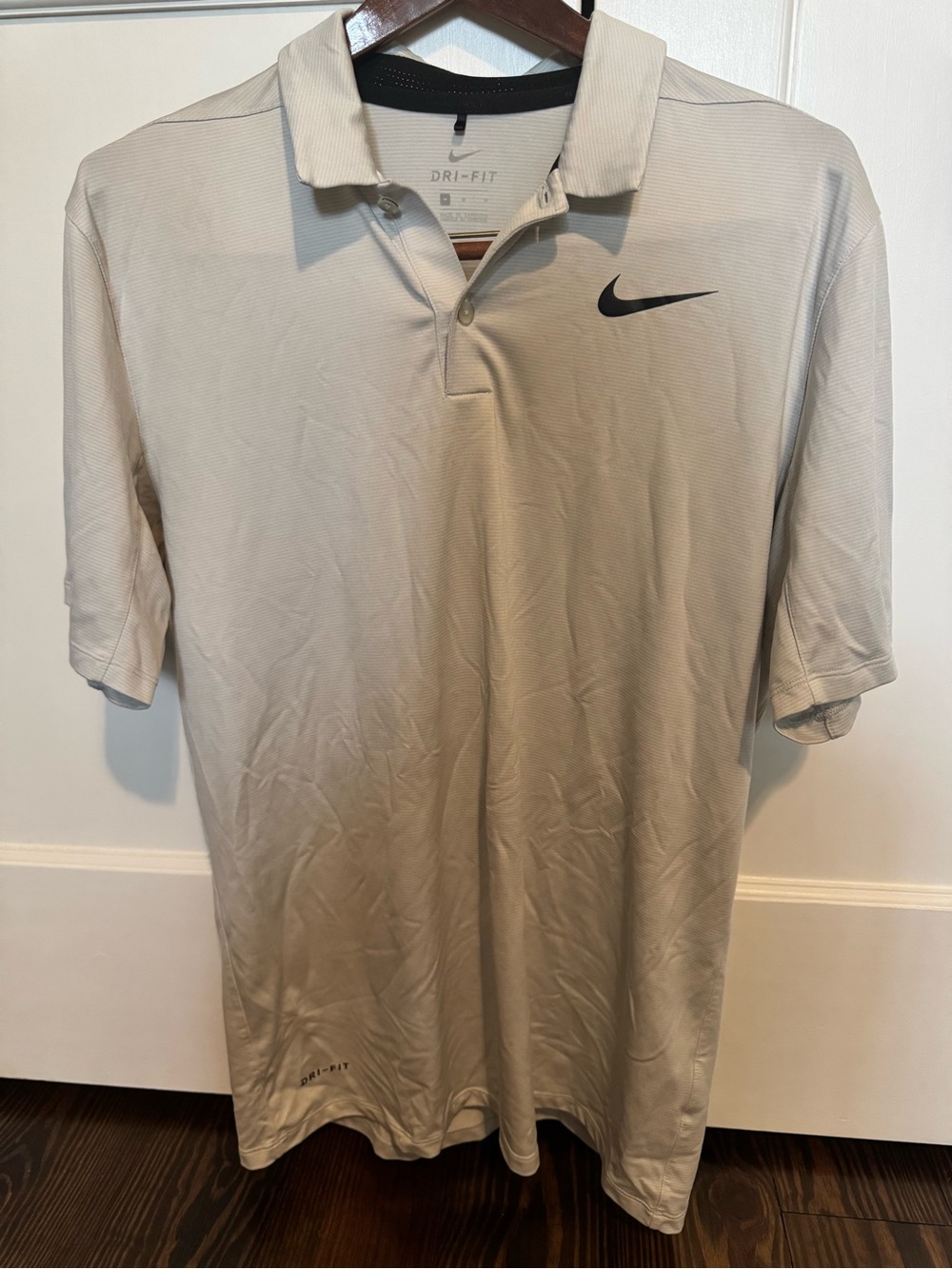 Nike Men’s Dri-FIT Polo Shirt, white/grey